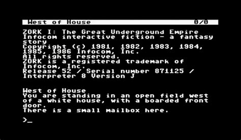 Zork: A Text-Based Adventure That Will Transport You To Another Dimension!